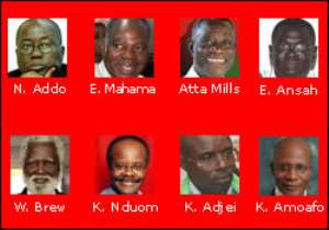 The eight men seeking to lead Ghana